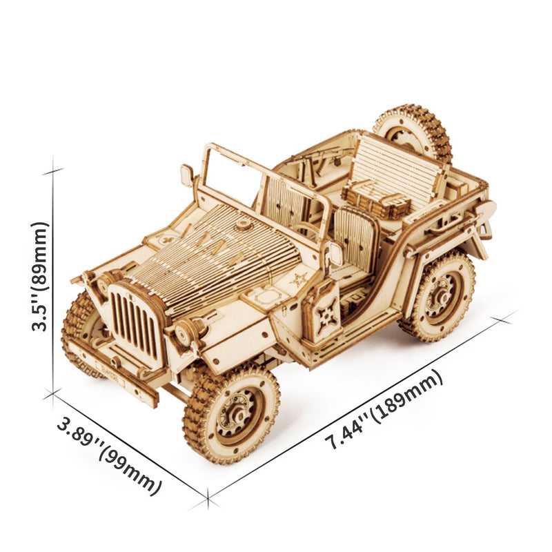 Cruiser Motorrad - 3D Holzpuzzle