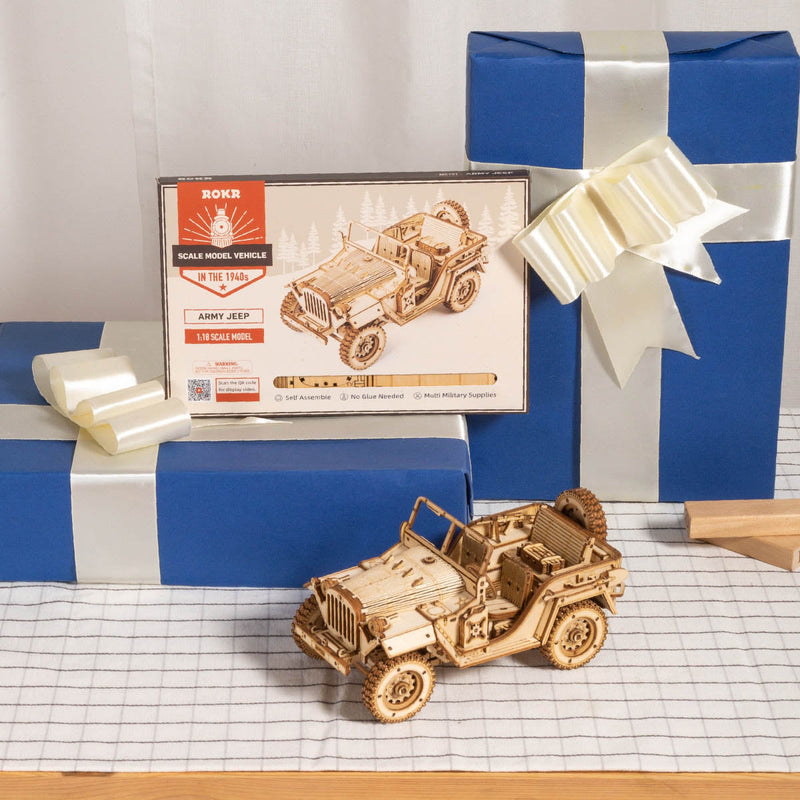 Cruiser Motorrad - 3D Holzpuzzle