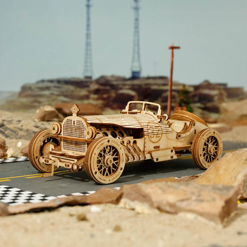 Grand Prix Auto-Modell im Maßstab - 3D Holzpuzzle