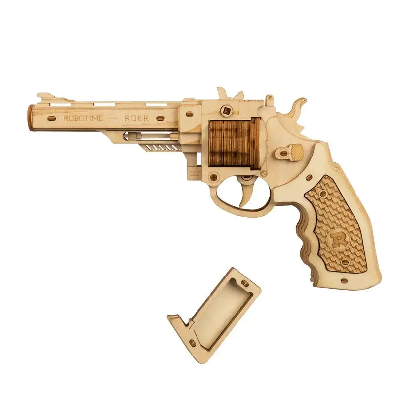 Corsac M60 Justice Guard Gun - 3D Wooden Puzzle - Revolver LQ401 / Spain - Wooden Puzzle
