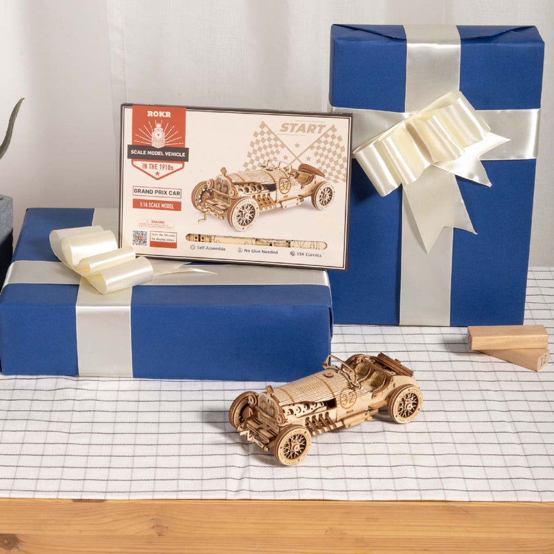 Grand Prix Auto-Modell im Maßstab - 3D Holzpuzzle