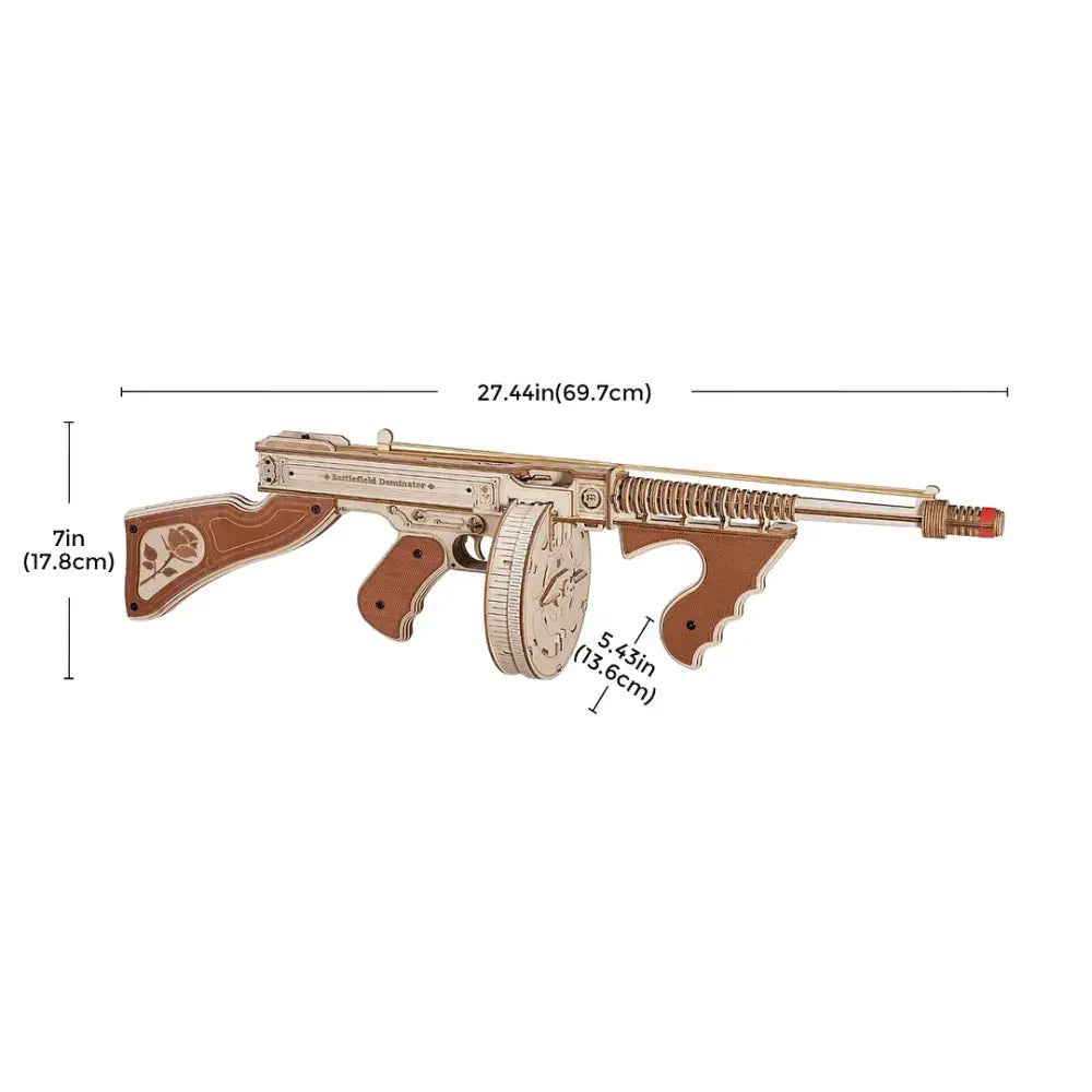 Mini Gun Toy - 3D Wooden Puzzle - Wooden Puzzle