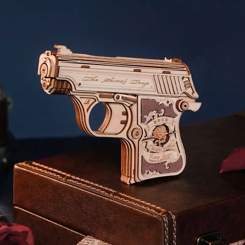 Mini Gun Toy - 3D Wooden Puzzle - Wooden Puzzle