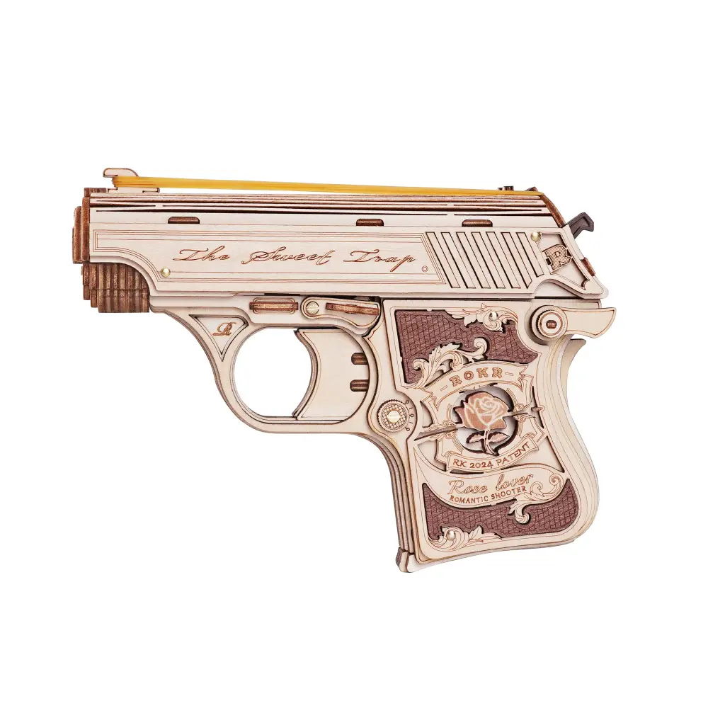 Mini Gun Toy - 3D Wooden Puzzle - Mini Gun Toy LQ502 / China - Wooden Puzzle