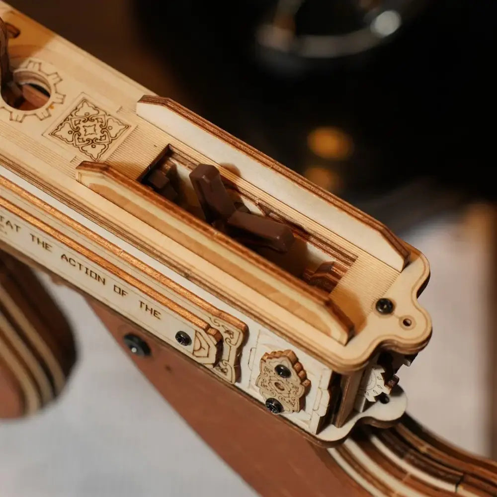 Thompson Submachine Toy Gun - 3D Wooden Puzzle - Wooden Puzzle