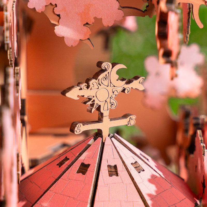Sakura-Baumhaus - 3D-Holzpuzzle