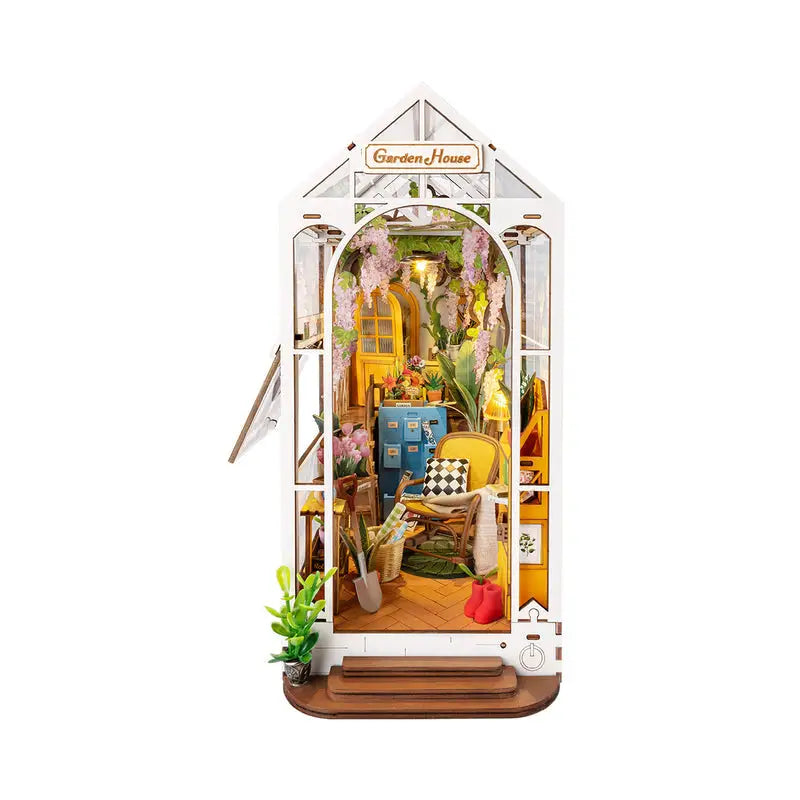 Holiday Garden House - DIY Book Nook - Book Nook