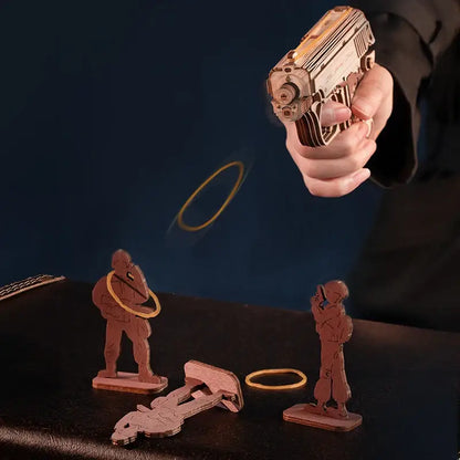 Mini Gun Toy - 3D Wooden Puzzle - Wooden Puzzle