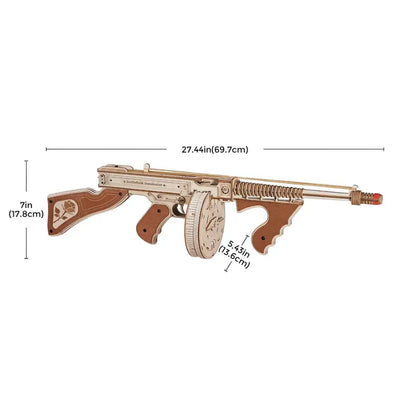 Mini Gun Toy - 3D Wooden Puzzle - Wooden Puzzle
