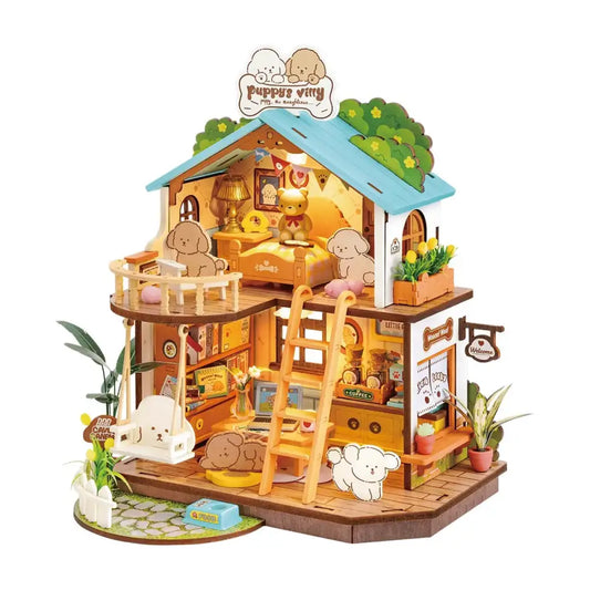 Puppy’s Cozy Villa - DIY Miniature House - DIY Miniature House