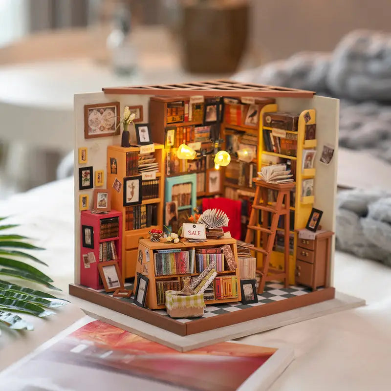 Sam’s Study Library - DIY Miniature House - DIY Miniature House