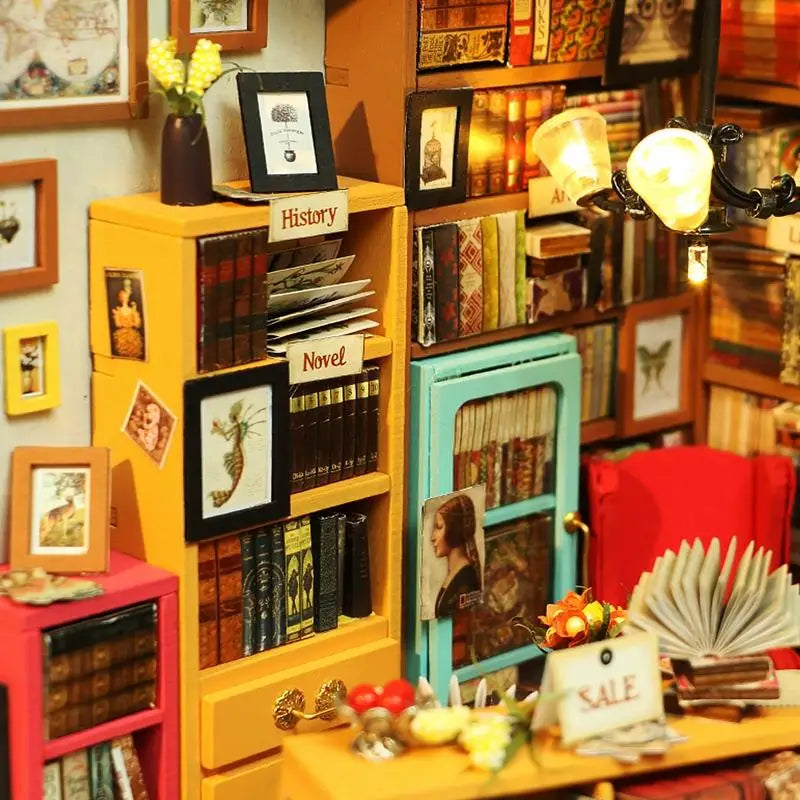 Sam’s Study Library - DIY Miniature House - DIY Miniature House