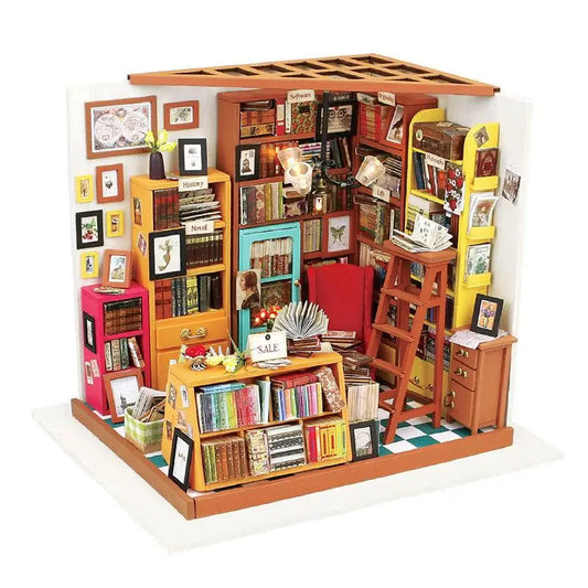 Sam’s Study Library - DIY Miniature House - Sam’s Study Library DG102 / Germany - DIY Miniature House