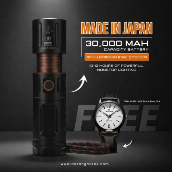 𝐓𝐎𝐑𝐂𝐇 𝐋𝐈𝐆𝐇𝐓 𝐖𝐈𝐓𝐇 𝐏𝐎𝐖𝐄𝐑 𝐁𝐀𝐍𝐊 (3𝟎𝟎𝟎𝟎 𝐦𝐚𝐡) 𝐌𝐚𝐝𝐞 𝐢𝐧 𝐉𝐚𝐩𝐚𝐧