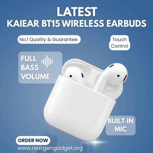 KAIEAR BT15 Wireless Earbuds (TWS) 🎶